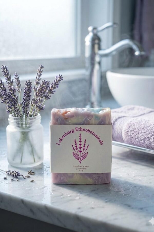 Handmade Lilac Lavender Soap – 100g