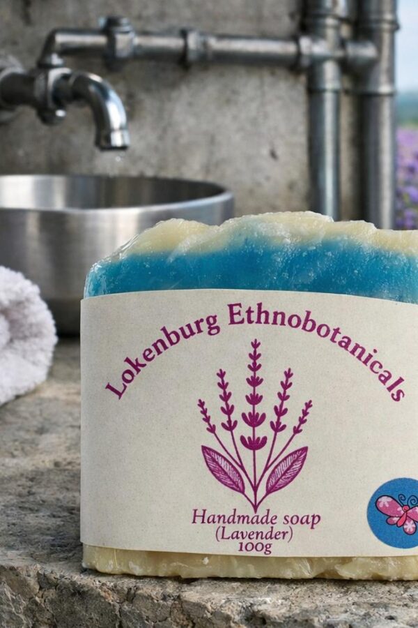 Handmade Blue Lavender Soap – 100g